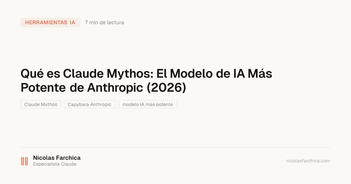 Claude Mythos: Qué Es y Cuándo Sale (Filtración Anthropic)
