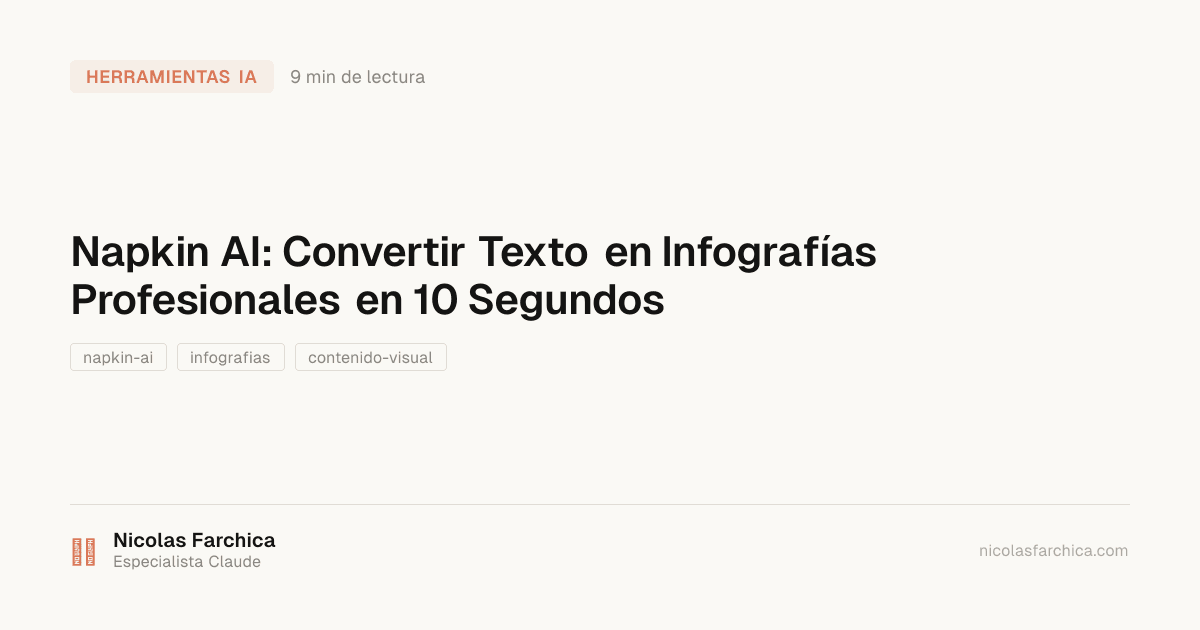 Napkin AI: Convertir Texto en Infografías Profesionales en 10 Segundos